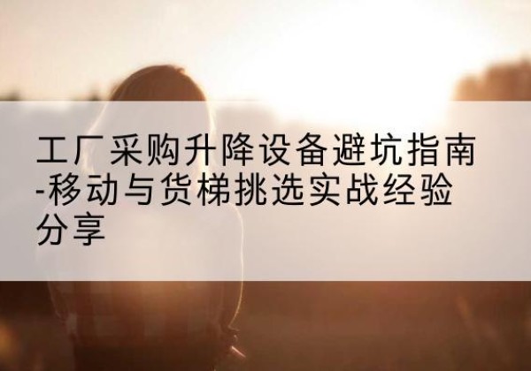新县移动式升降机怎么选-工厂采购升降设备避坑指南-移动与货梯挑选实战经验分享